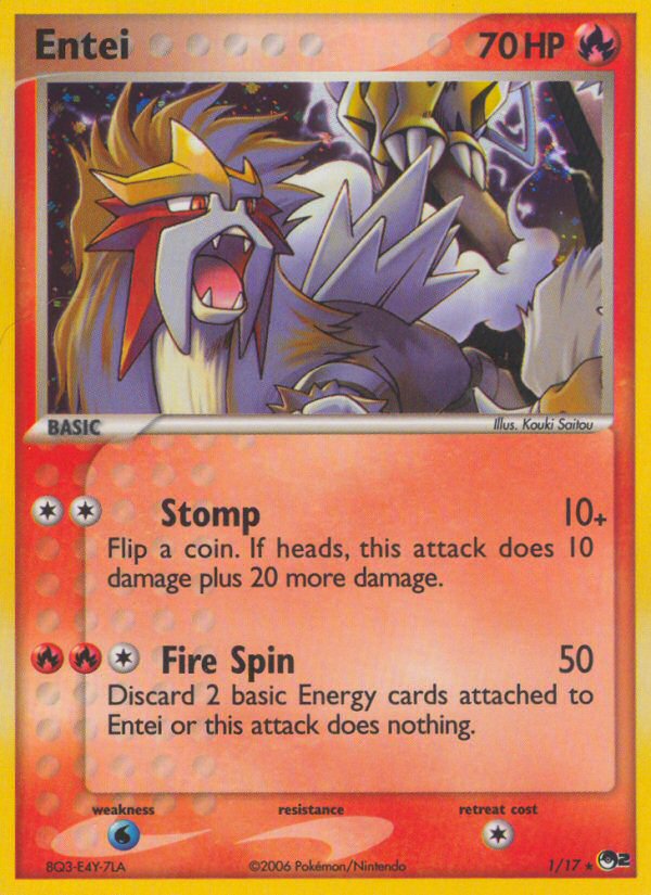 POP Series 2 Holo Entei #1